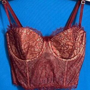 VICTORIA'S SECRET DREAM ANGELS 34C  34 C BUSTIER / BRA / CORSET STRAPS STRAPLESS